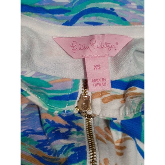 Lilly Pulitzer Women's Sailboat Skipper Popover Long Sleeve Blue Multi Sz XS - Picture 7 of 8